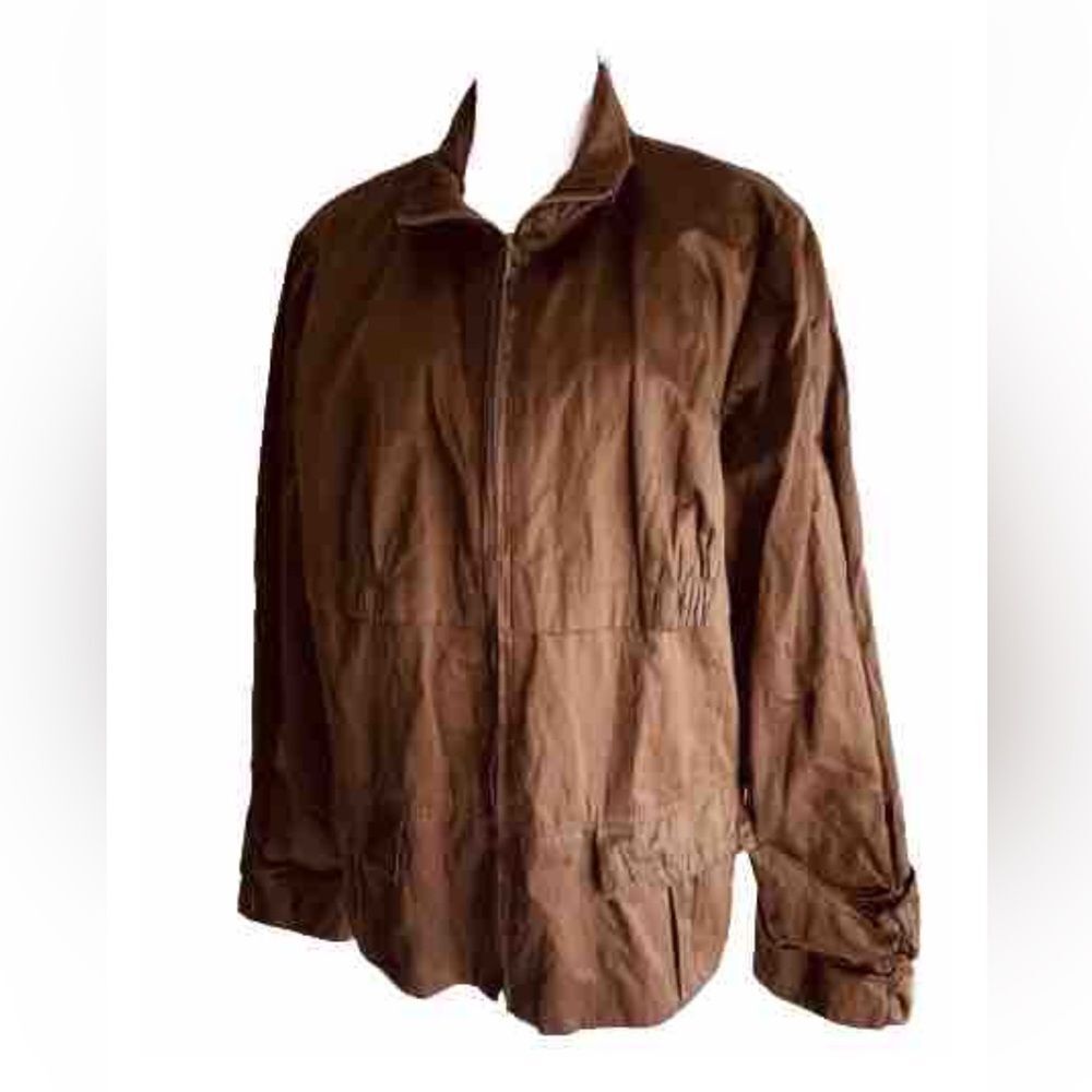 Chico’s Jacket chocolate Brown classic lagenlook blazer dark accademia Women XL